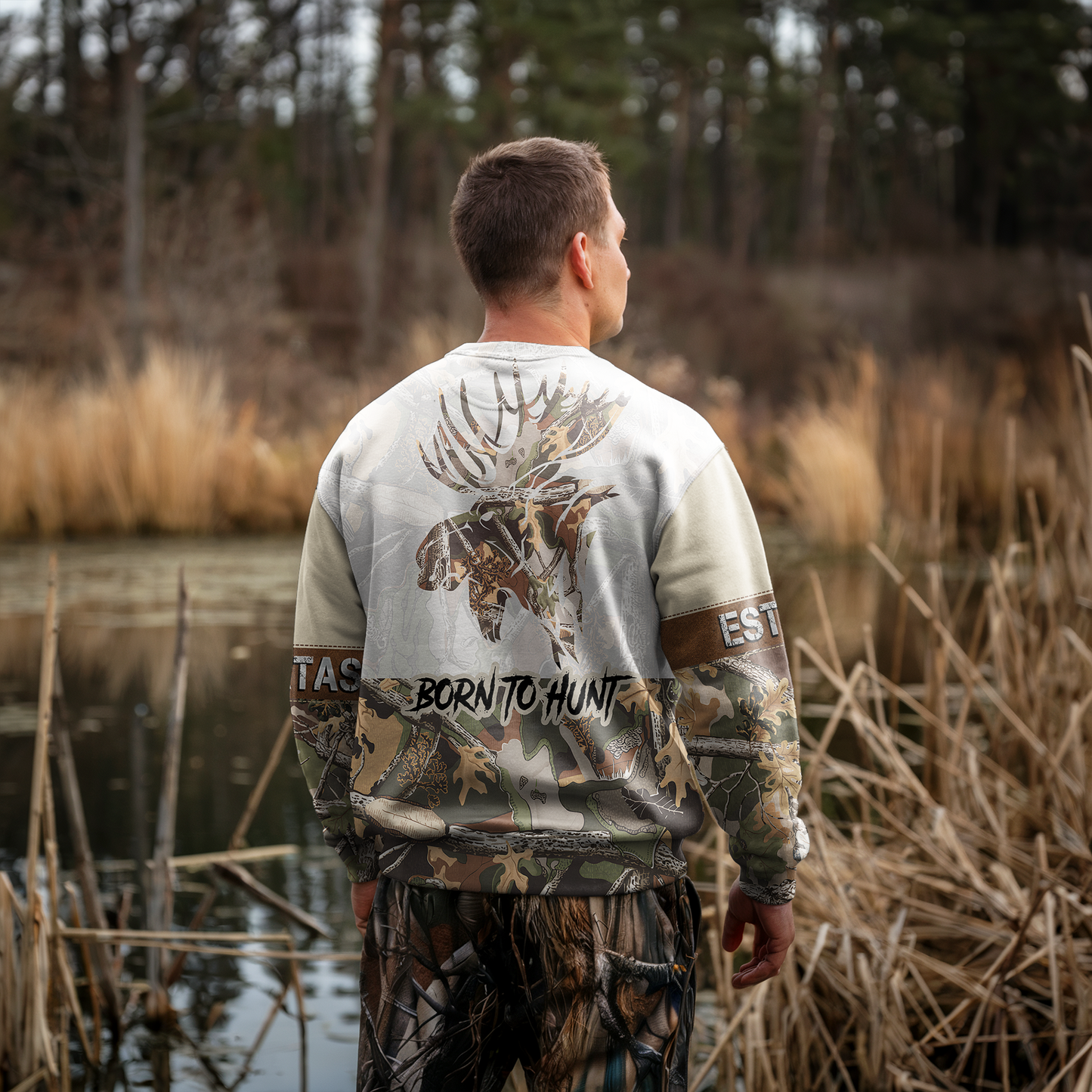 Bull Moose Camo Personalized Unisex Sweatshirt
