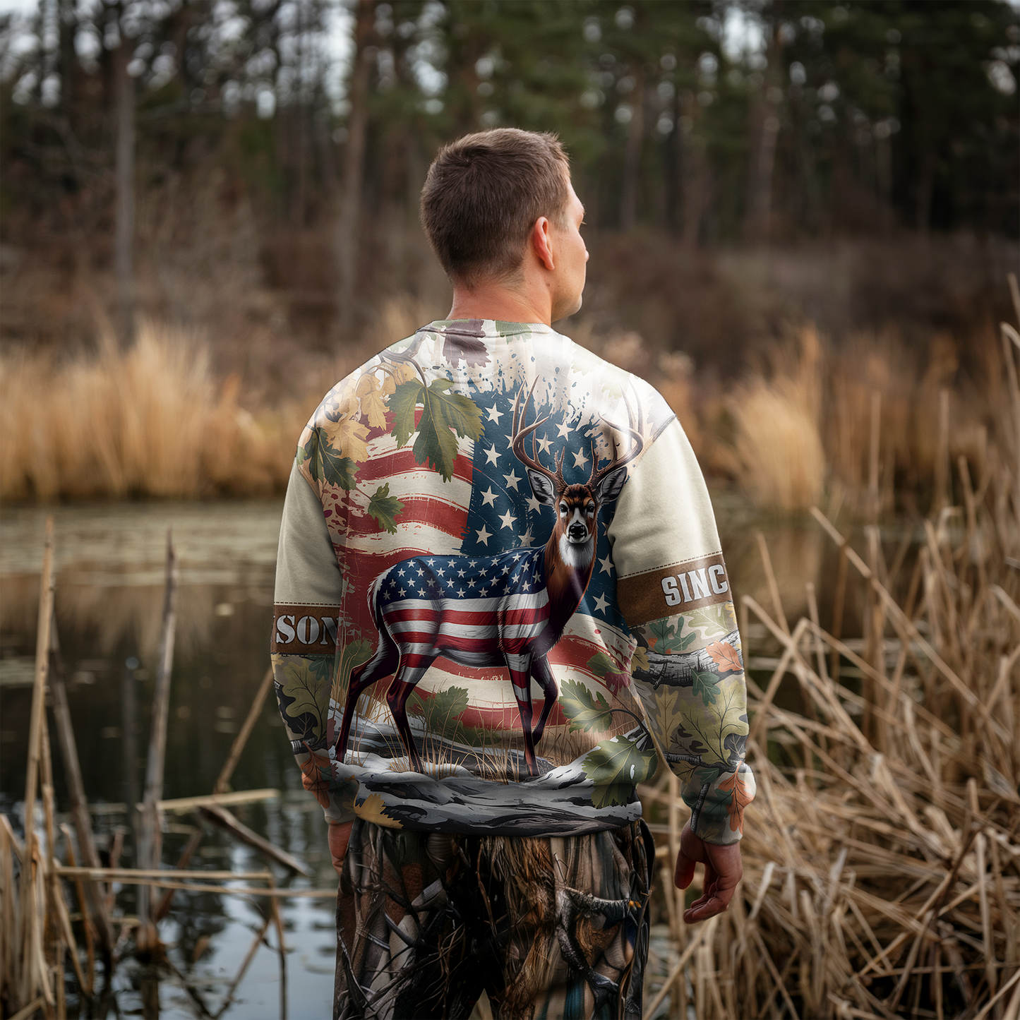 American Pride Buck Personalized Unisex Sweatshirt