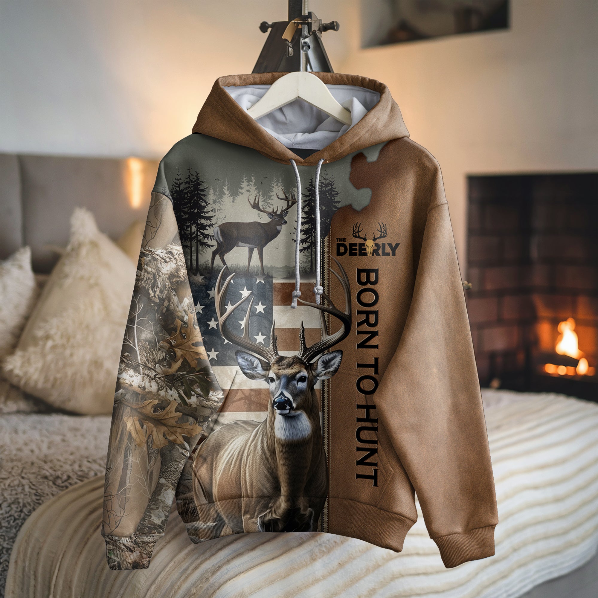 Born to Hunt Hoodie Deer Hunter Edition The Deerly