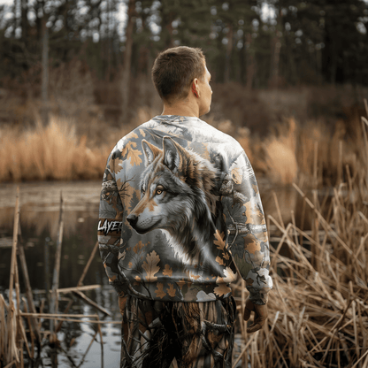 Timber Wolf Camo Personalized Unisex Sweatshirt