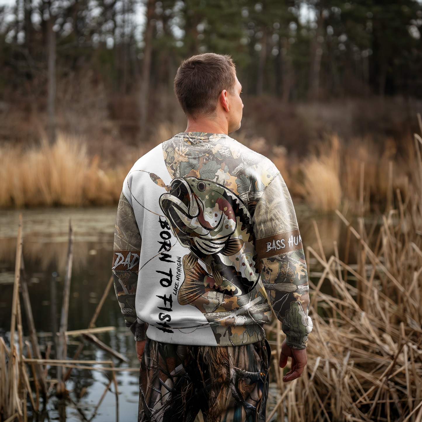 Bass Camo Warrior Personalized Unisex Sweatshirt