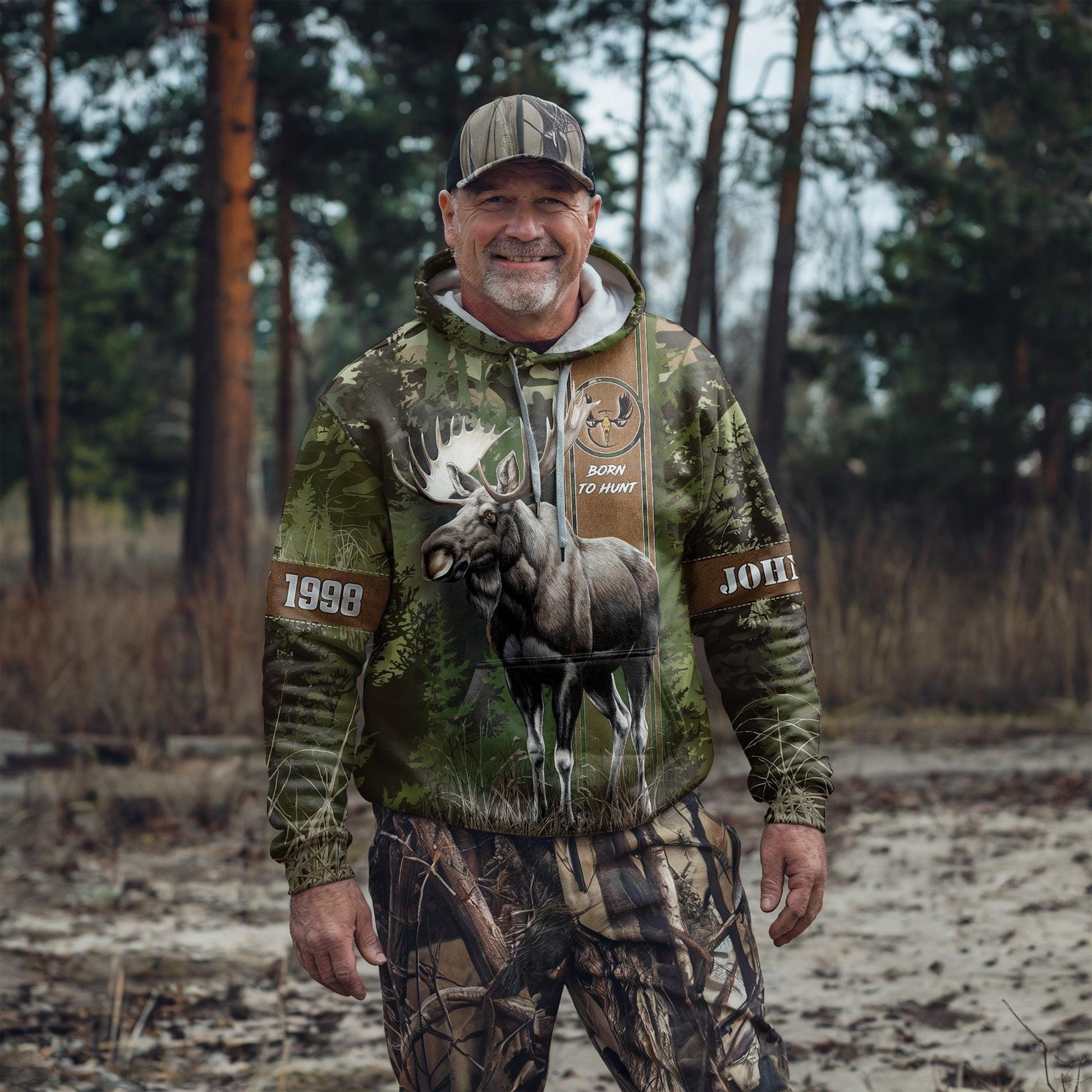 Moose Hunt Legend Hoodie Personalized - The Deerly