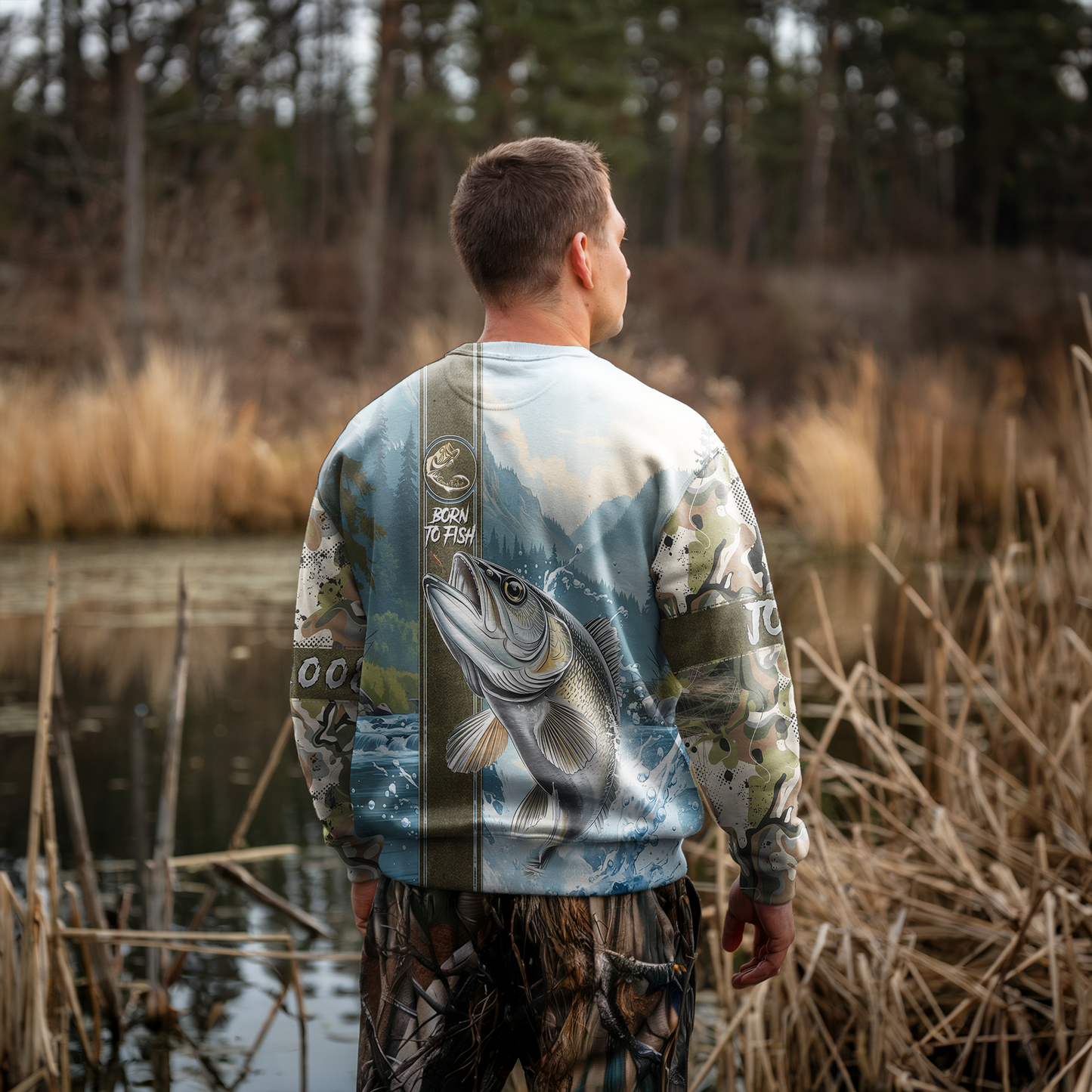 Walleye Warrior Personalized Unisex Sweatshirt