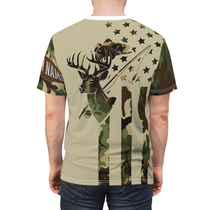 Stars & Stripes Outdoors Personalized Unisex Cut & Sew Tee