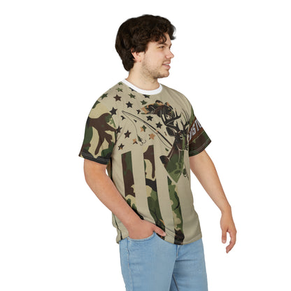 Stars & Stripes Outdoors Personalized Unisex Cut & Sew Tee