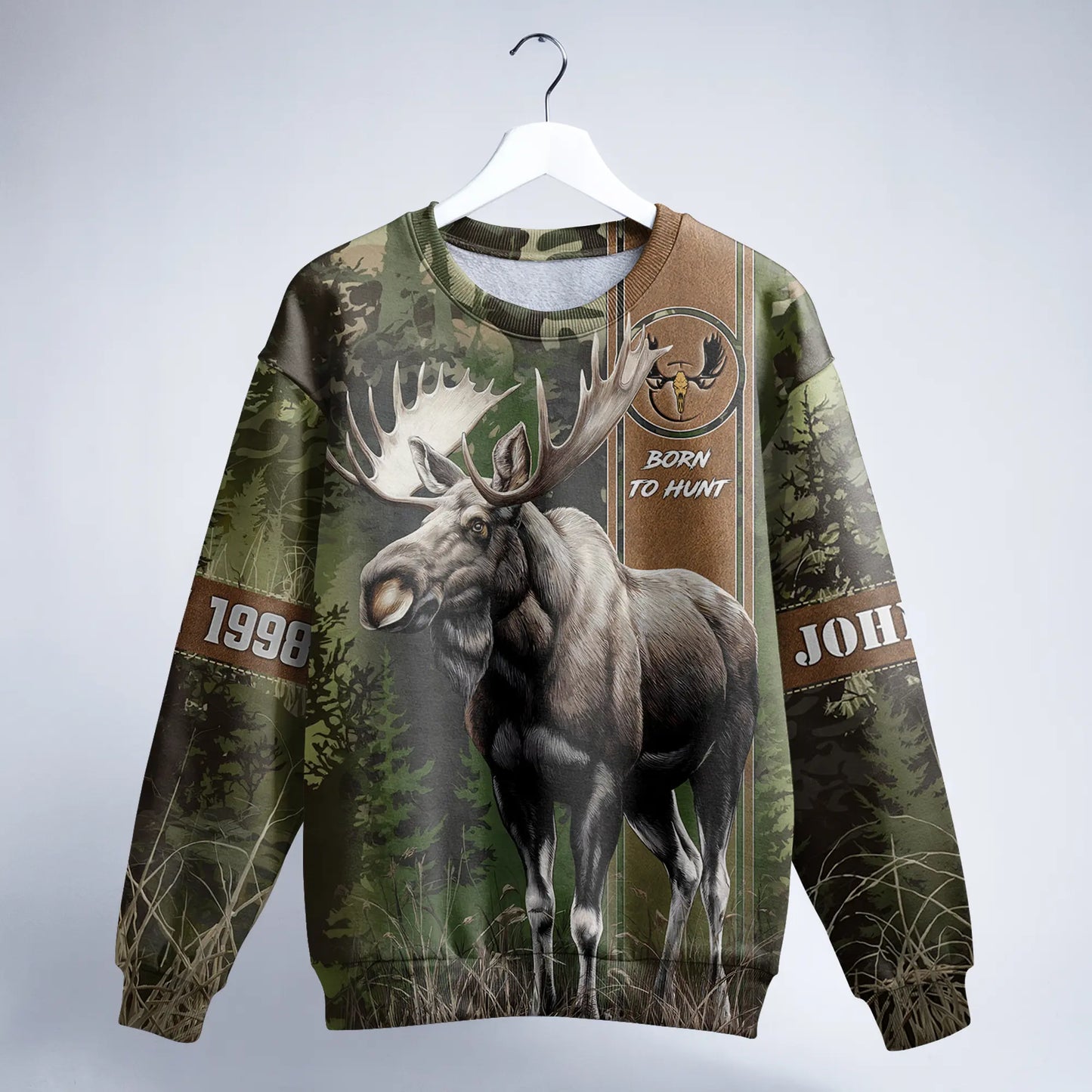 Moose Hunt Legend Sweatshirt Personalized - The Deerly