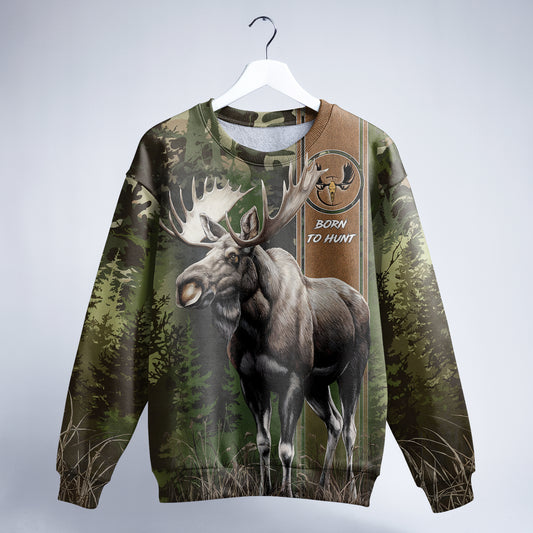 Majestic Moose Hunter Sweatshirt - Wilderness Series - The Deerly