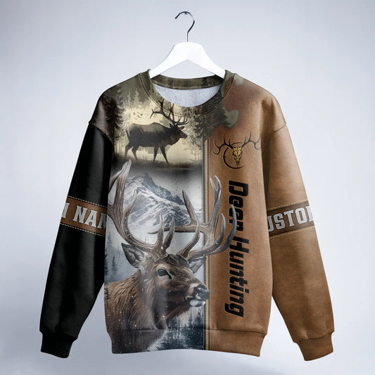 Deer Hunt Mountain Legend Sweatshirt Personalized - The Deerly