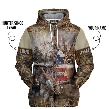 Buck & Reel Legacy Camo Hoodie – Personalized for Hunters