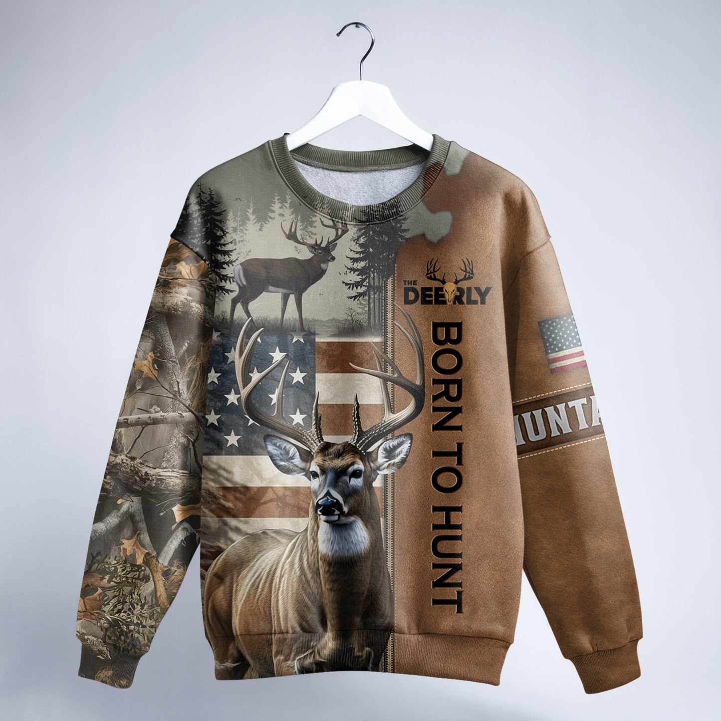 Born to Hunt Sweatshirt - Deer Hunter Edition - The Deerly