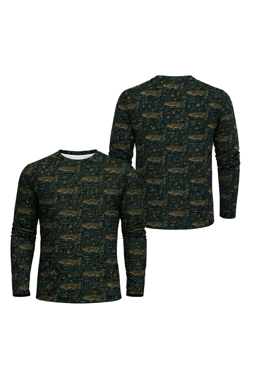 Performance Fishing Long Sleeve - Sunset Flats Redfish Pattern - RP05