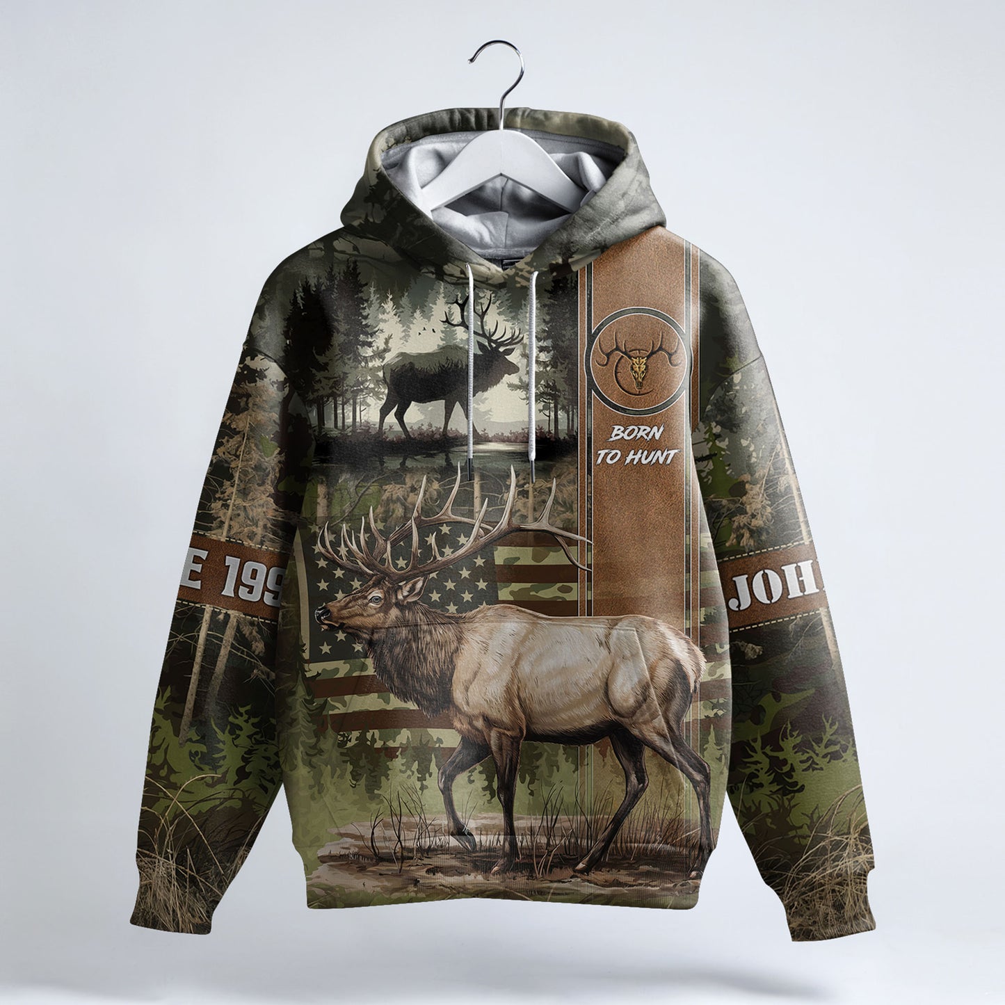 Elk Mastery Hunt Hoodie Personalized - The Deerly