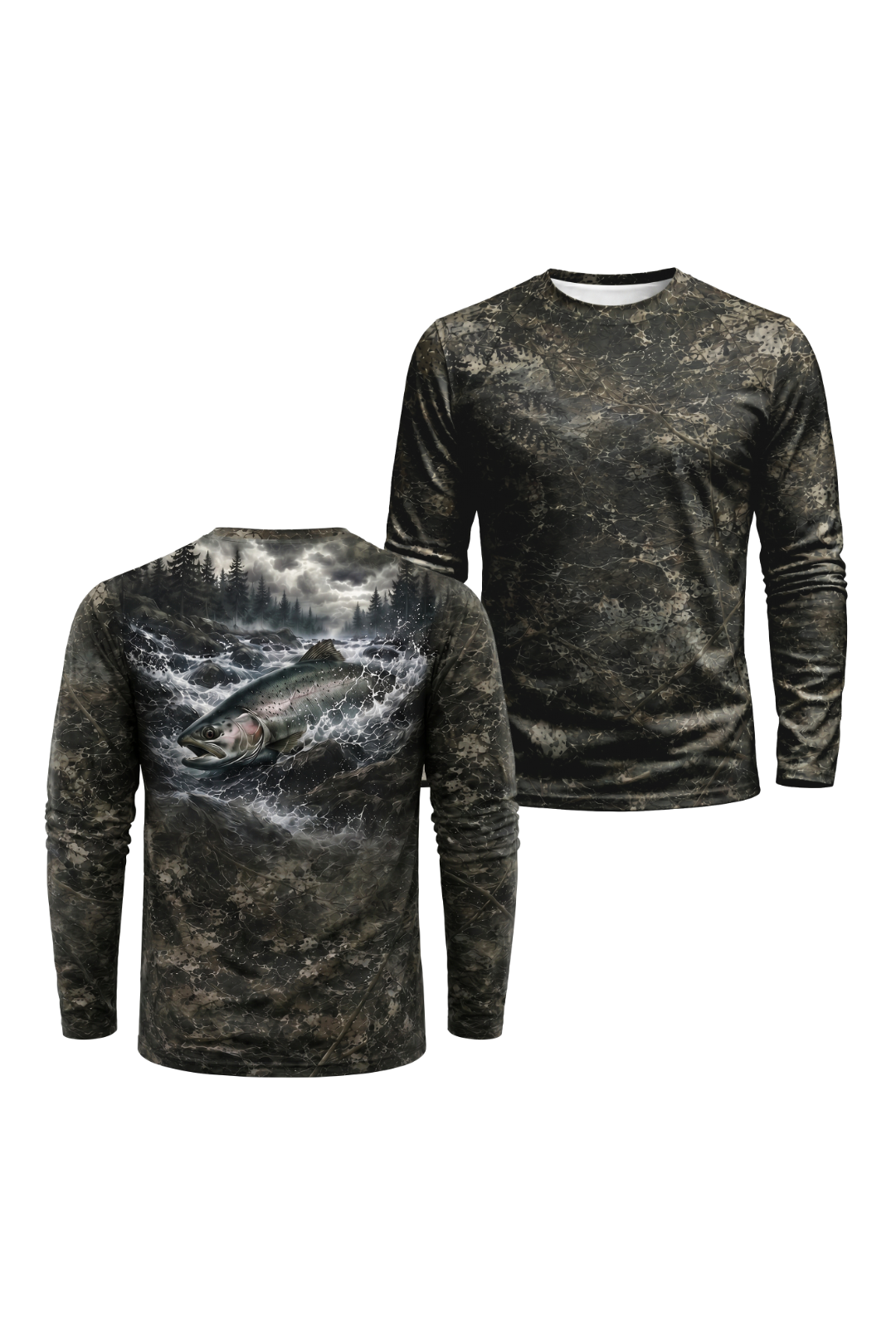 Performance Fishing Long Sleeve - River Steelhead Rush - TBT103