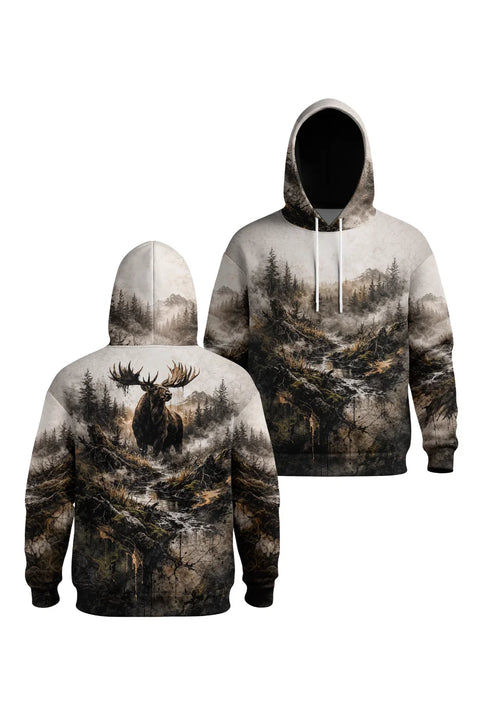 Performance Hunting Fleece-Lined Hoodie - Wilderness Moose Creek – M45H