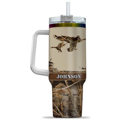 Personalized 40oz Duck Hunting Tumbler – Your Name, Your Legacy