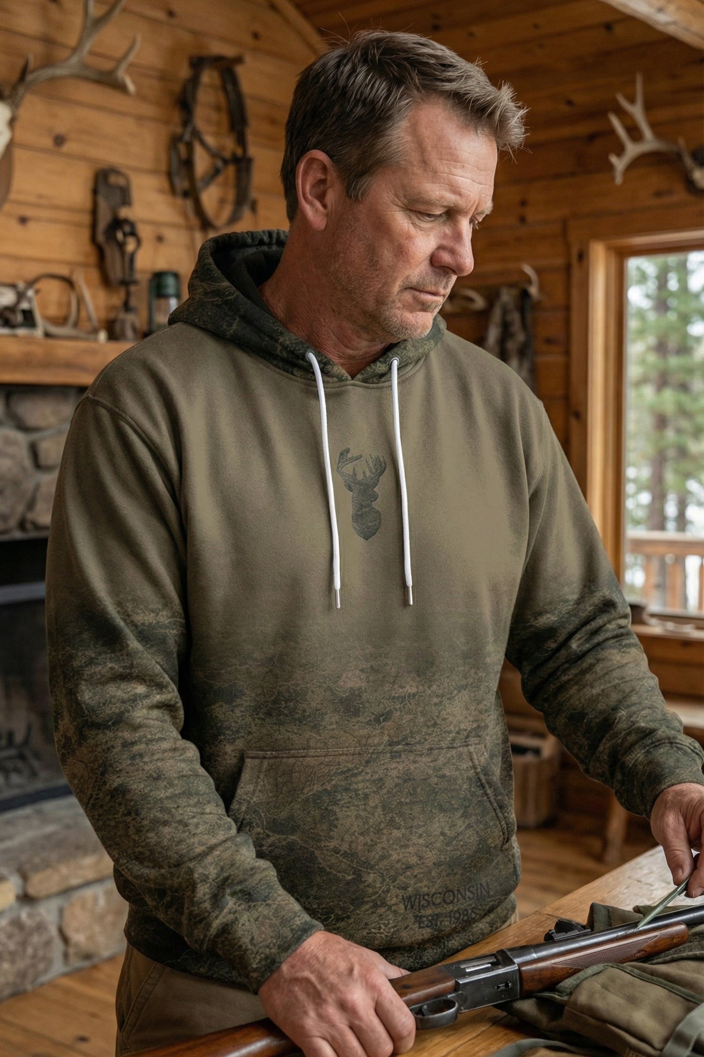 Everyday Hunter Hoodie - Wisconsin Mudland - WL45