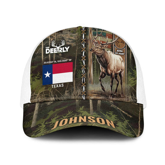 Personalized Elk Hunting Mesh Trucker Cap - The Deerly