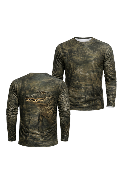 Performance Fishing Long Sleeve - Bayou Gatorrrrr - AOF122