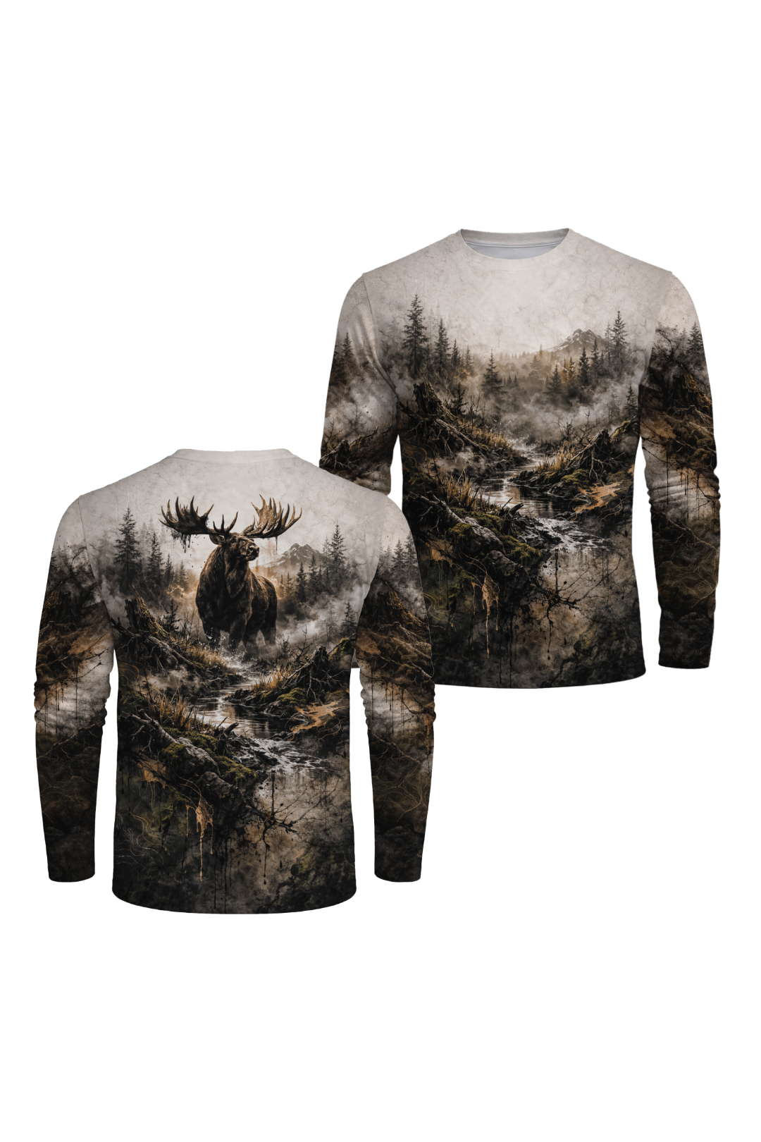 Performance Hunting Long Sleeve - Foggy River Moose - RF1M
