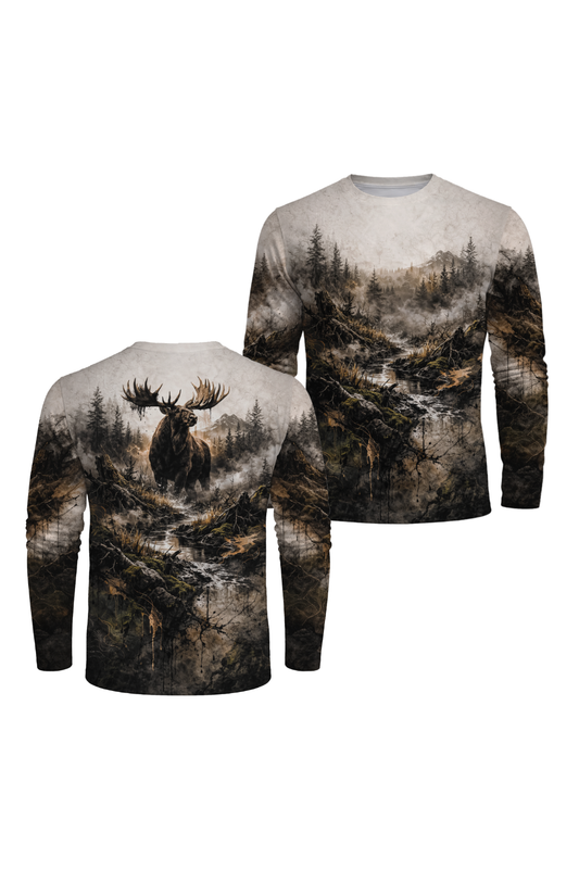 Performance Hunting Long Sleeve - Foggy River Moose - RF1M