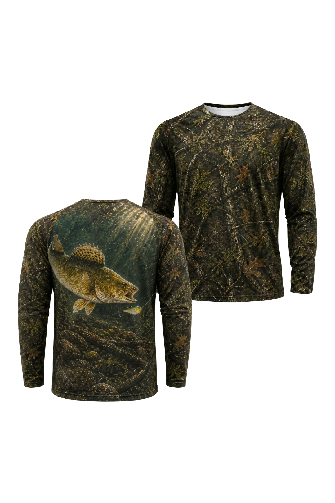 Performance Fishing Long Sleeve - Timber Walleye Hunter - TBT77