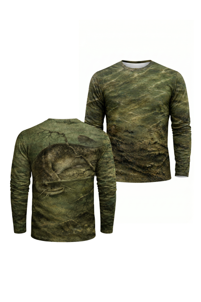 Performance Fishing Long Sleeve - Clay Timber Catfish - TBT60