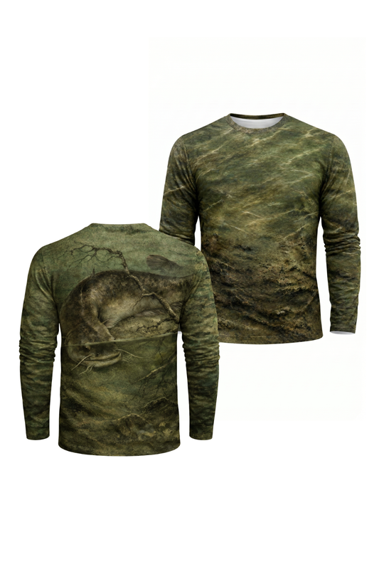 Performance Fishing Long Sleeve - Clay Timber Catfish - TBT60