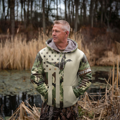 Duck Hunting Hoodie - Personalized Camo Design & Warm Gear