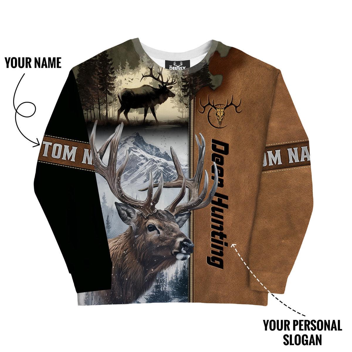 Deer Hunt Mountain Legend Sweatshirt Personalized - The Deerly
