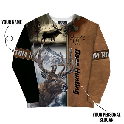 Deer Hunt Mountain Legend Sweatshirt Personalized - The Deerly