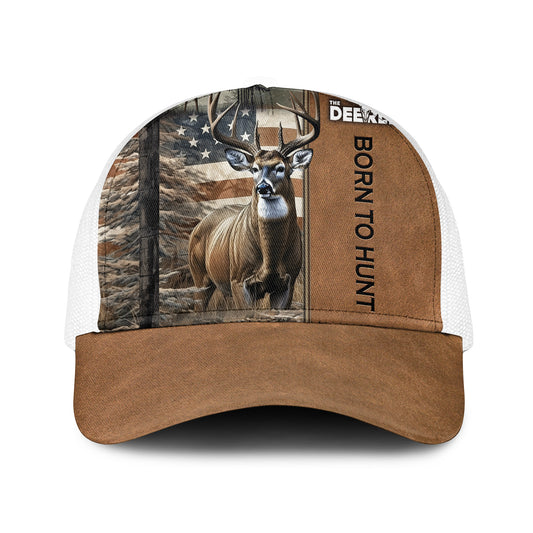 Born to Hunt – The Deerly Buck Camo Trucker Cap