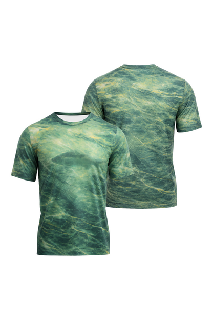 Pro Fishing Short Sleeve - Golden Marsh Bass - AOS22