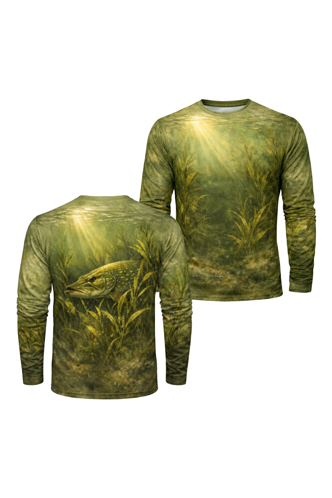Performance Fishing Long Sleeve - Marsh Pike Ambush - TBT57