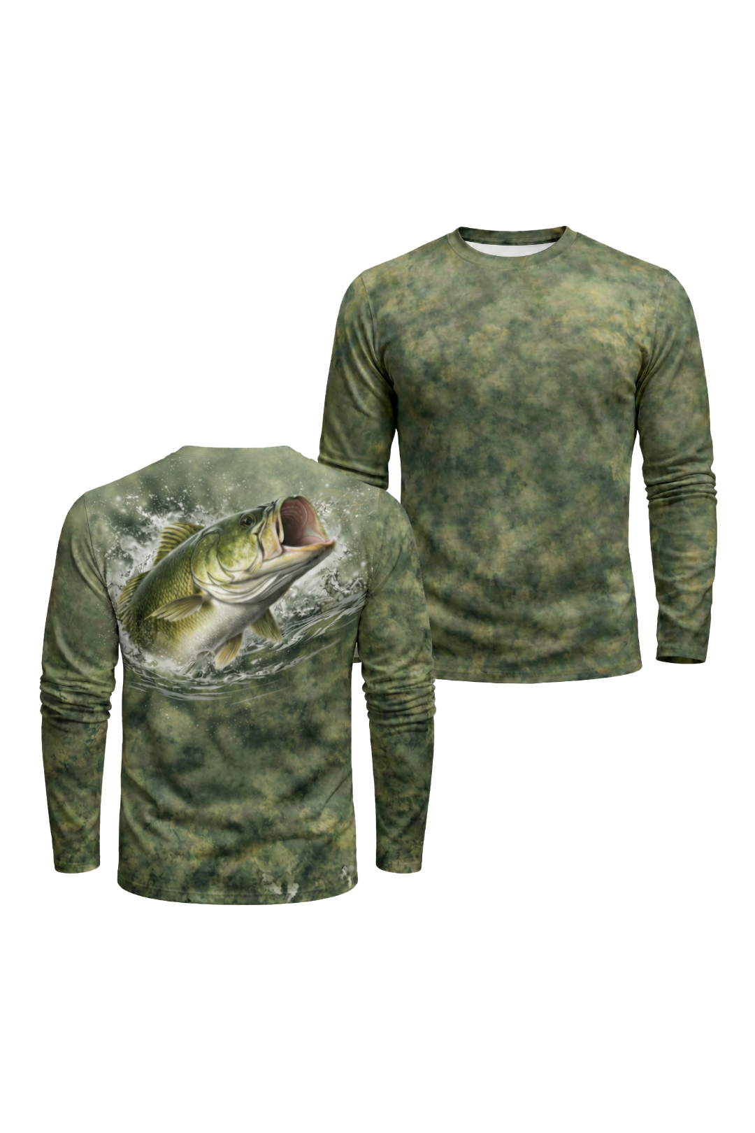 Performance Fishing Long Sleeve - Delta Bass Breach - TBT42