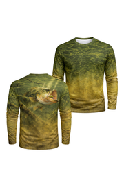 Performance Fishing Long Sleeve - Clay Bottom Bass - TBT54