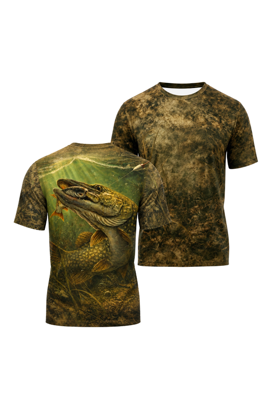 Pro Fishing Short Sleeve - Roughwater Pike Feed - AOF12