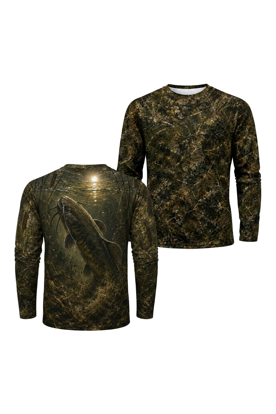 Performance Fishing Long Sleeve - Midnight Marsh Catfish - TBT90