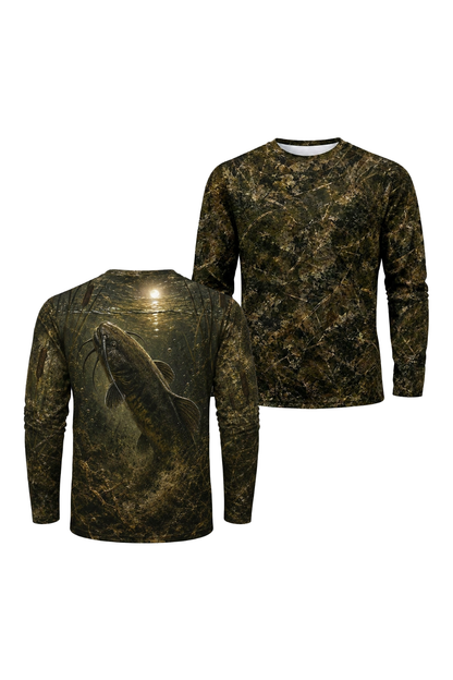 Performance Fishing Long Sleeve - Midnight Marsh Catfish - TBT90