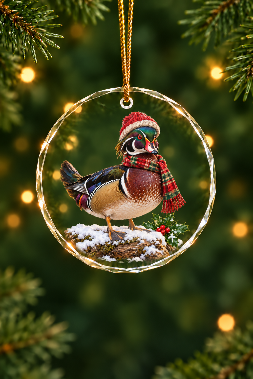 Woodie of the First Frost - Glass Ornament