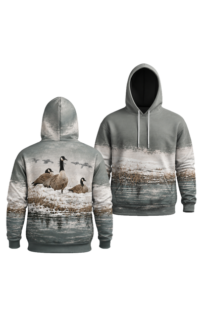 Performance Fleece-Lined Hoodie – Snowy Bank Goose Rest