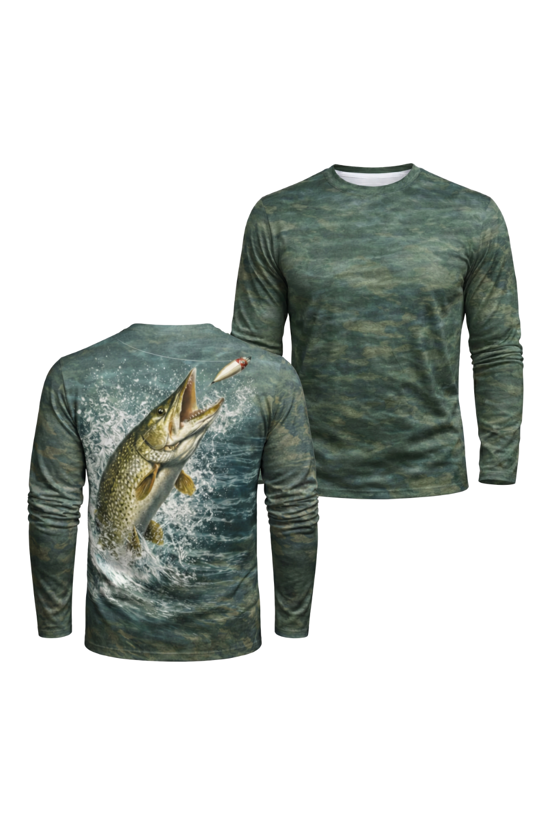 Performance Fishing Long Sleeve - Backwater Pike Ambush - TBT62