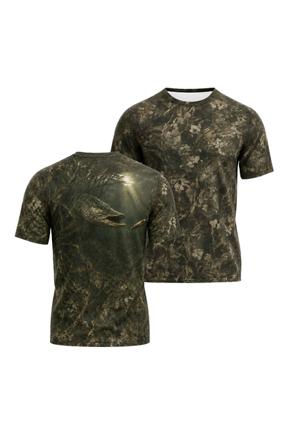 Pro Fishing Short Sleeve - Bottomland Pike Strike  - AOF24