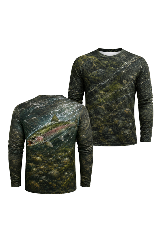 Performance Fishing Long Sleeve - Raging Current Rainbow - TBT116