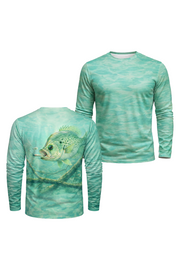 Performance Fishing Long Sleeve - Turquoise Timber Crappie - TBT51