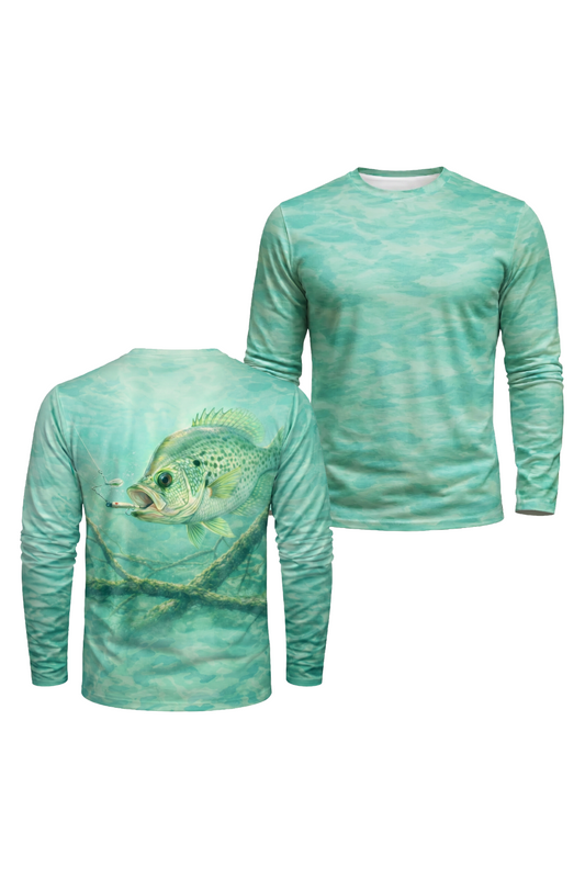 Performance Fishing Long Sleeve - Turquoise Timber Crappie - TBT51