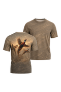 Pro Hunting Short Sleeve - Golden Pheasant Flush