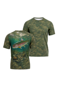 Pro Fishing Short Sleeve - Sunlit Creek Rainbow  - AOF22