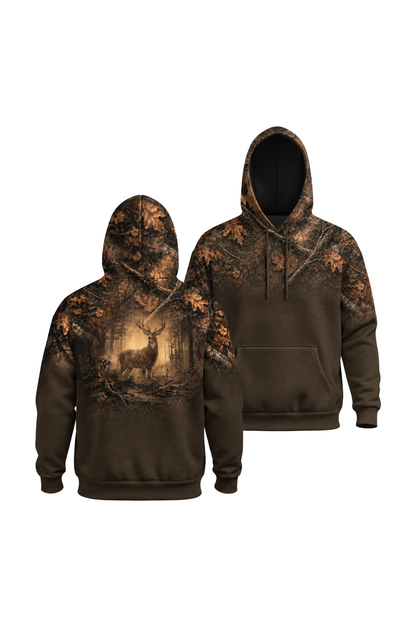 Performance Fleece-Lined Hoodie - Oak Forest Buck