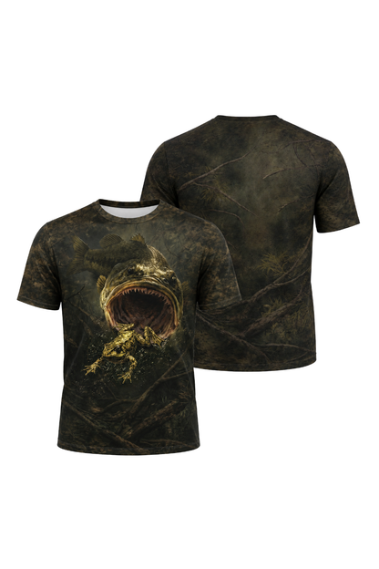 Pro Fishing Short Sleeve - Swamp Bass Predator - AOF15