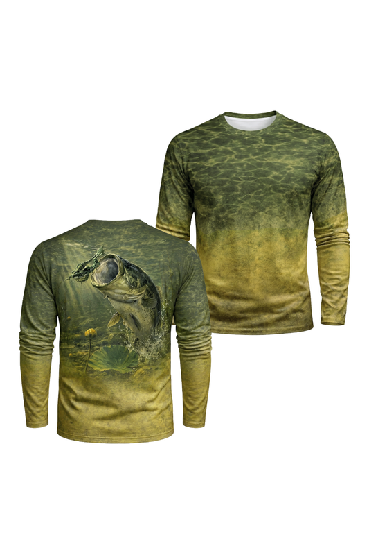 Performance Hunting Long Sleeve - Stillwater Frog Bass - TBT141